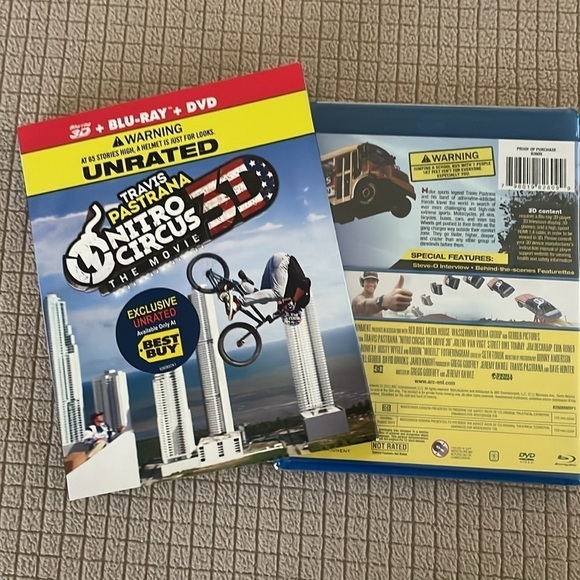 Travis Pastrana Nitro Circus The Movie Blu-Ray + DVD New - Picture 3 of 3